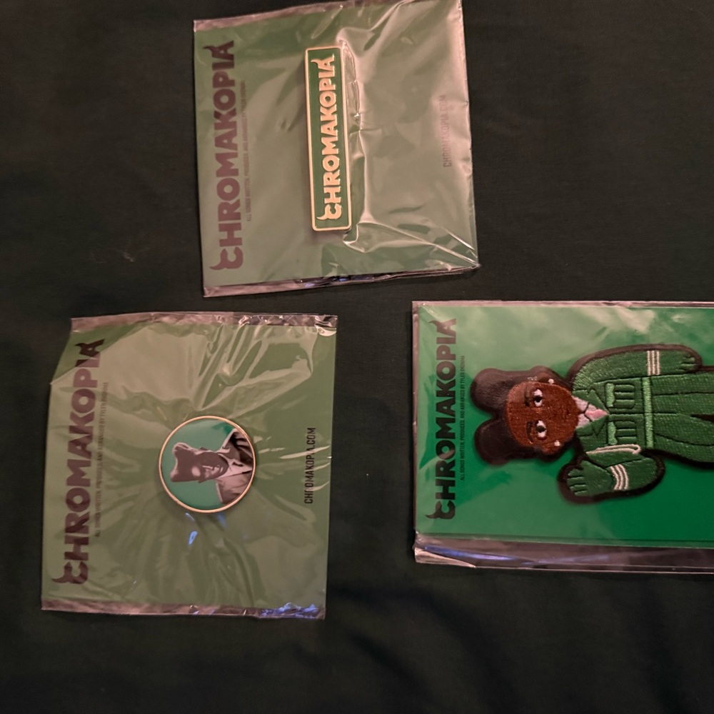 ** NEW Chromakopia Green Enamel Pin Set